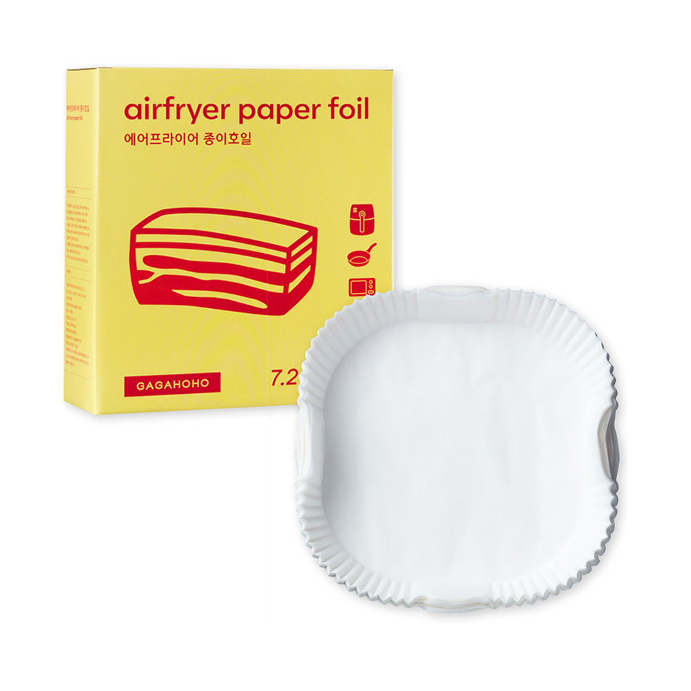 가가호호 에어프라이어 종이호일 사각 접시형, 90개입, 1개 8,620원