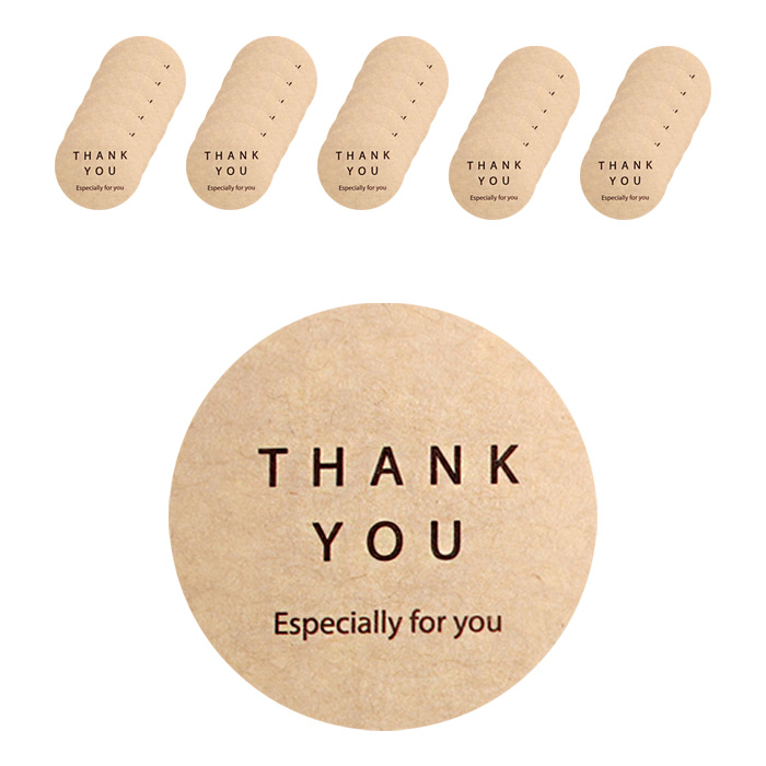 피크닉하우스 크라프트 땡큐 원형 스티커 4,460원