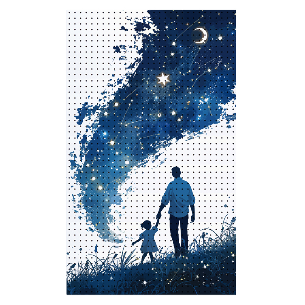 타공판닷컴 UV 프린팅 타공판 600 x 1000 mm, 1개, 별빛 산책 57,520원
