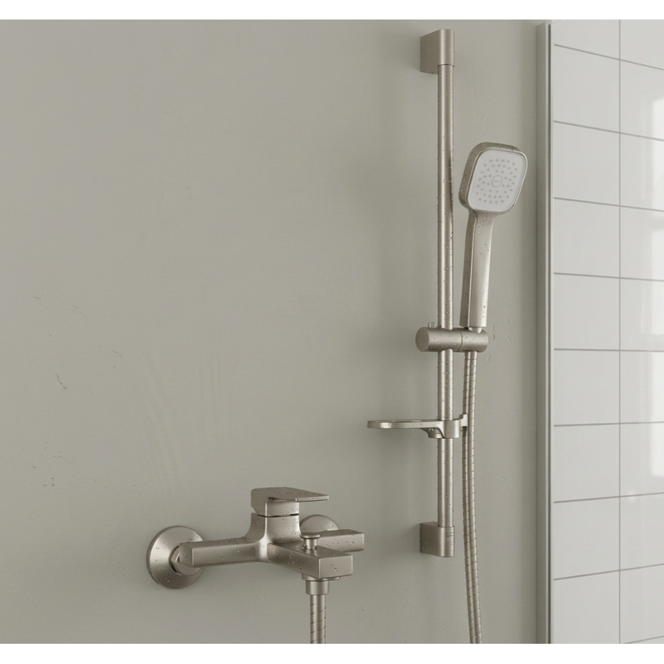 아메리칸스탠다드 욕조수전 샤워기 수전 사틴 스텔라 FB2615 + 가변형 슬라이드바 사틴 FH6135 세트, 1개 240,000원