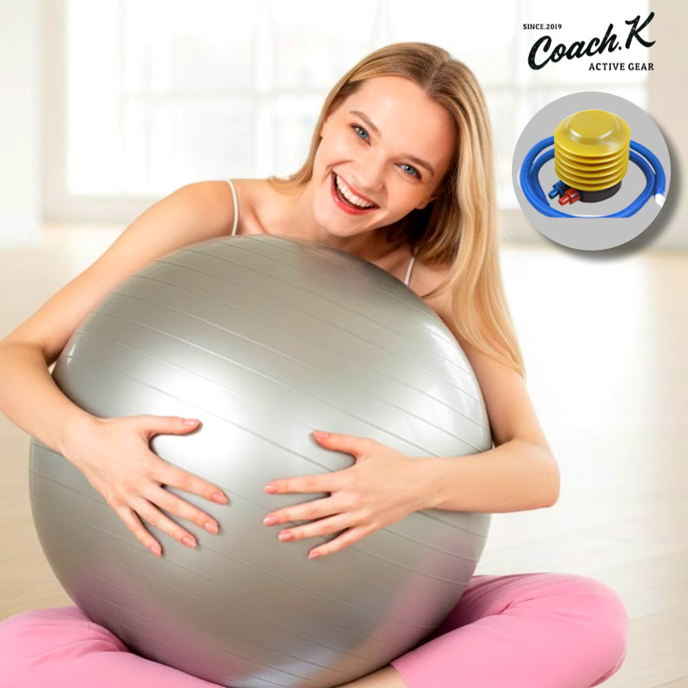 코치케이 출산 후 임산부 유아 다이어트 재활 짐볼, 실버 그레이 + 에어펌프 22,900원