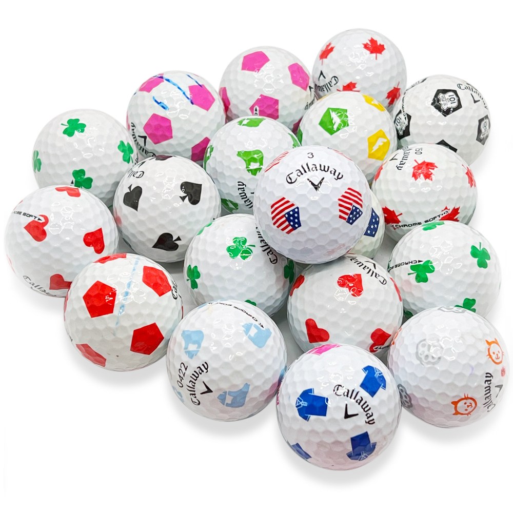 캘러웨이 크롬소프트 트루비스 모델 혼합 4피스 A등급 20개 로스트볼 축구공 골프공, 1개 34,900원