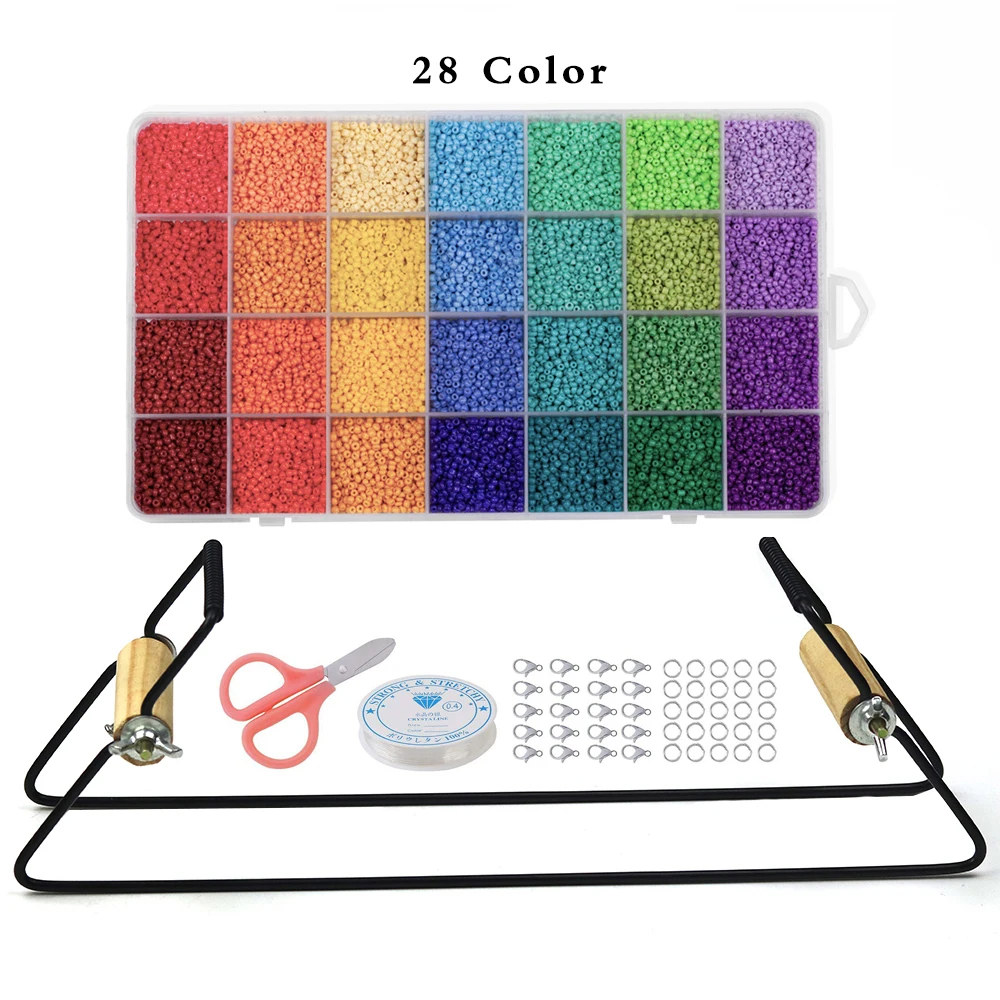 창의적인 금속 비즈 직조 키트, 쥬얼리 팔찌용 직조, DIY 뜨게 기계, 수제 도구 16,500원
