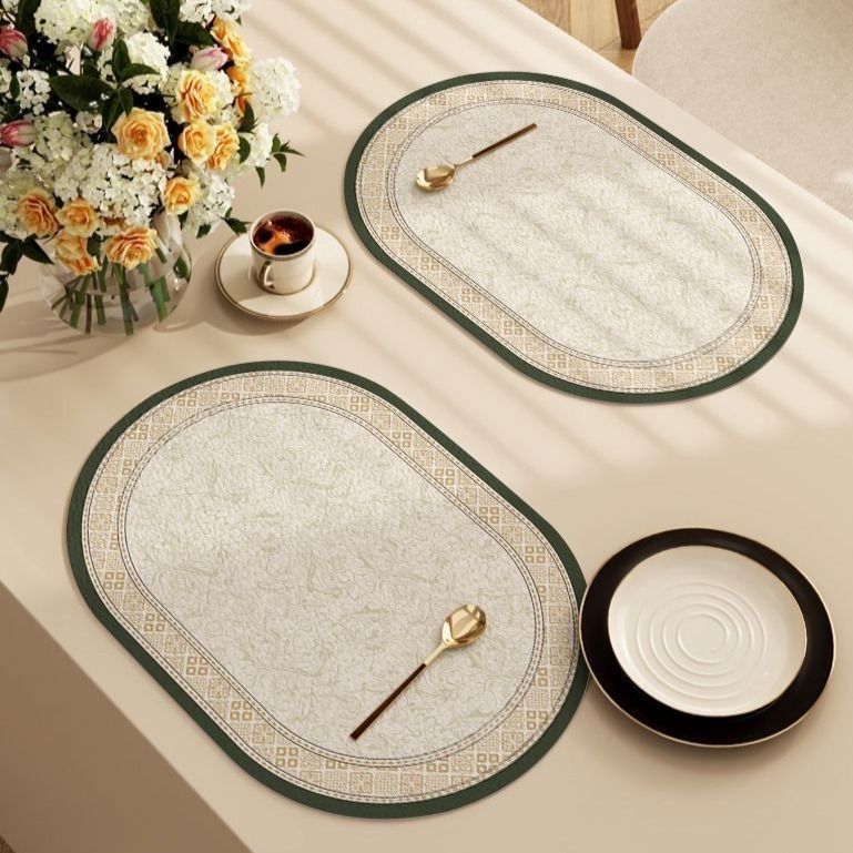 지피코 실리콘 고급스러운 테이블 매트, 북유럽풍, 40 x 30 cm, 2개 7,500원