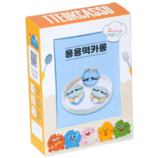 떡카소 새해 용띠 떡카롱 만들기 떡카롱 마카롱 DIY 어린이집 유치원 방과후수업 초등만들기 초등수업 어린이 선물 조카 선물, 3개 20,550원