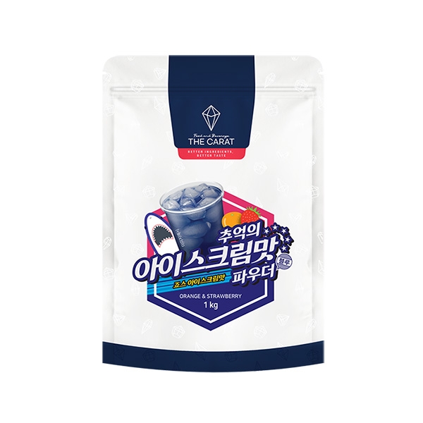 더캐럿 아이스크림맛 파우더 블루 1kg I 홈카페,라떼,디저트 베이스용, 25개 281,900원