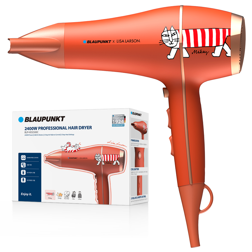 블라우풍트 리사라르손 초고출력 전문가용 헤어 드라이기 2400W 23,800원
