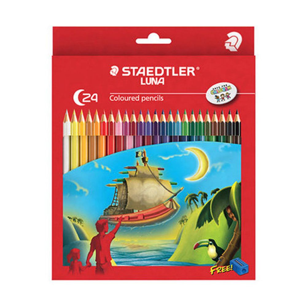 스테들러 루나 색연필 24 136C24 그림 학습용 교육용 수채 학생 세트 채연필 미술 9,640원