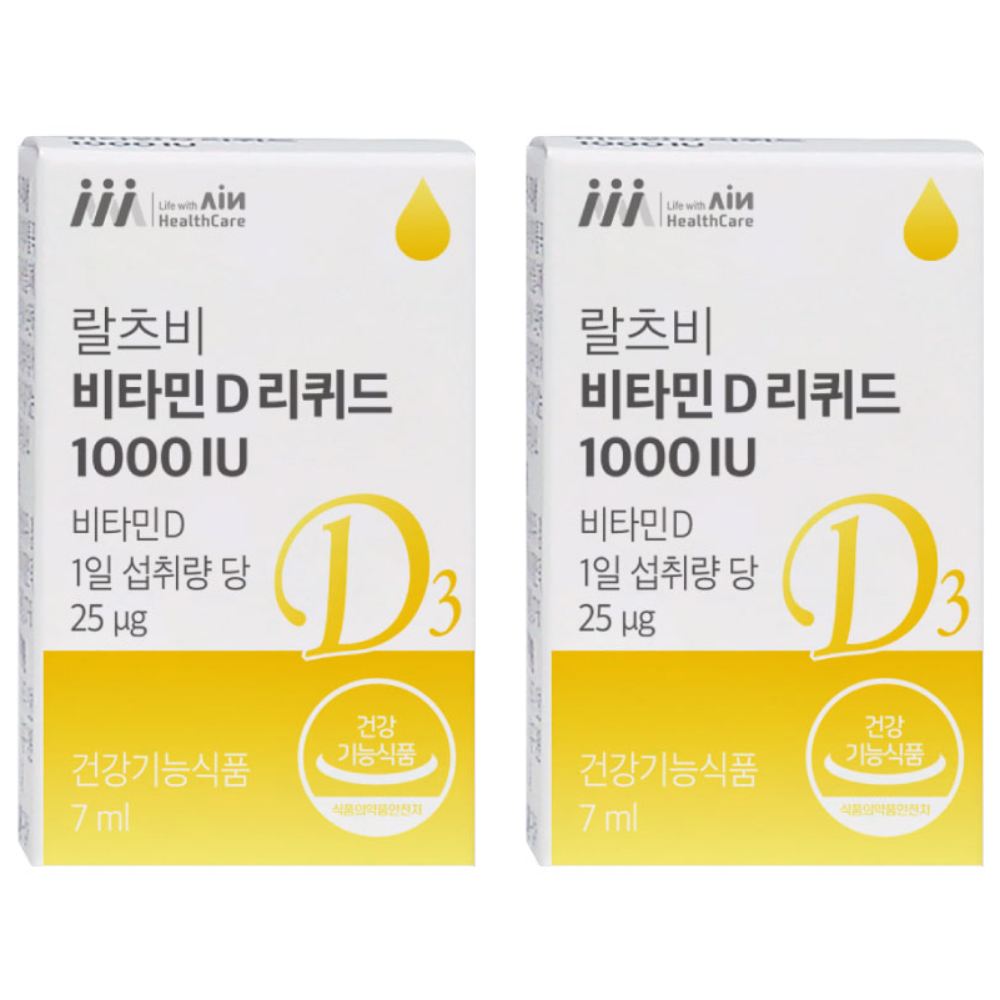랄츠비 비타민D리퀴드1000IU 드롭, 2개, 7ml 76,000원