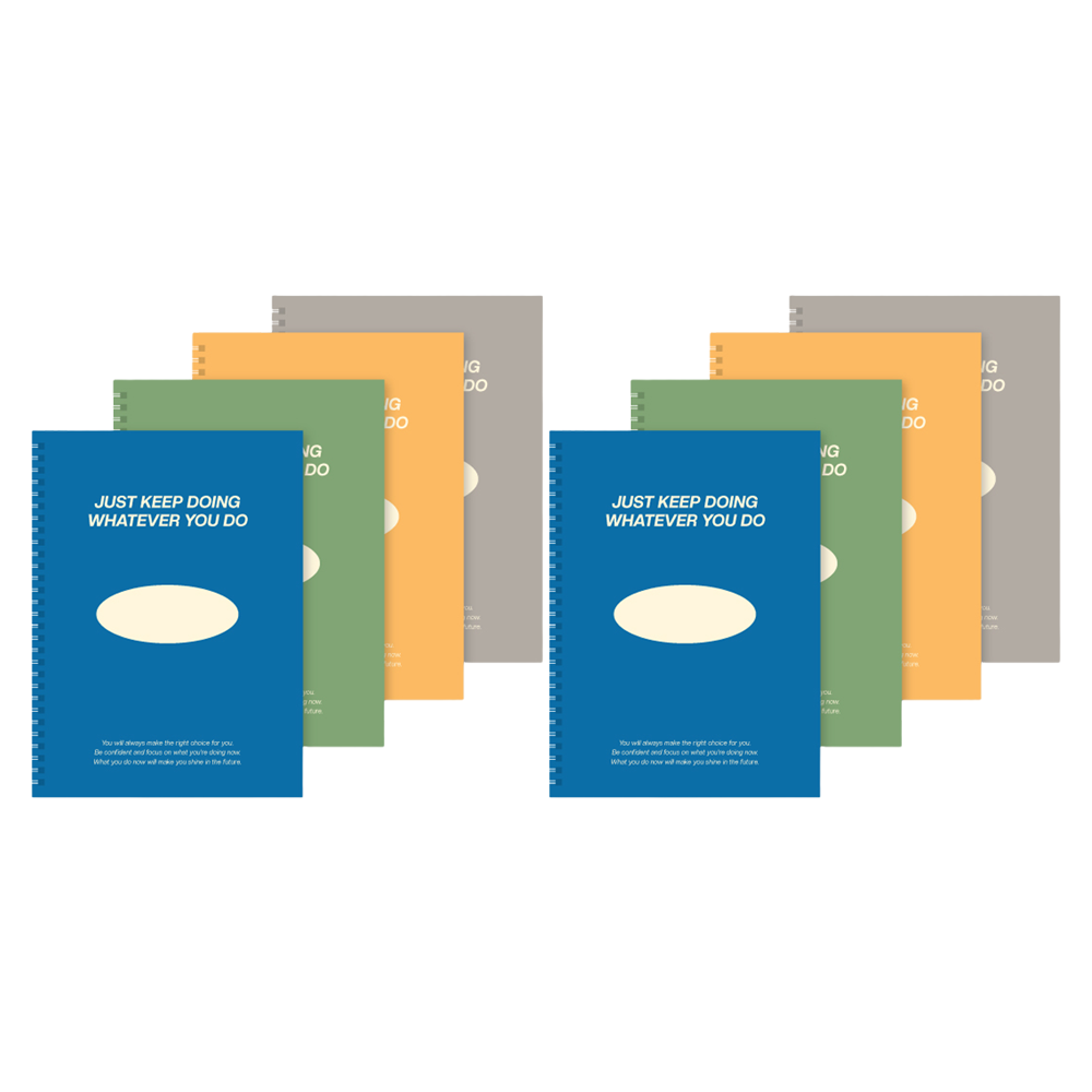 워너디스 KEEP DOING 스프링 그리드 노트 B5 4종 세트 28,300원