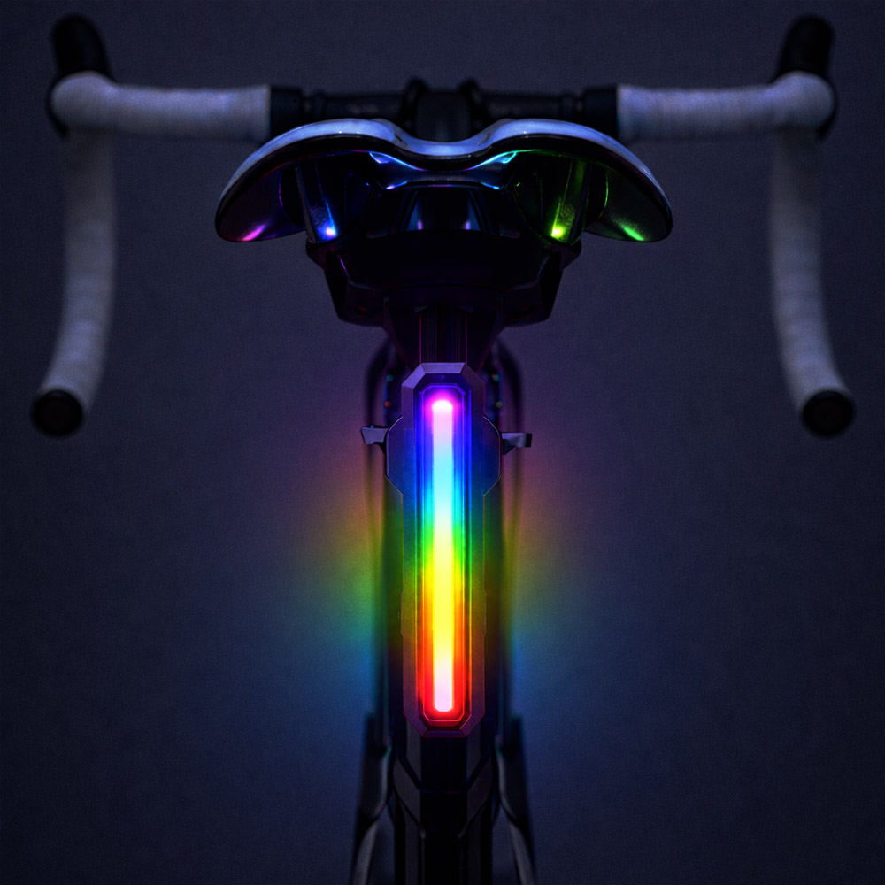 블레오 충전식 RGB 자전거 후미등 레인보우 13,900원