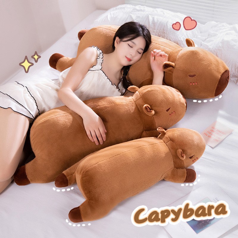 카카보라  롱쿠션 카피바라 바디필로우 인형 긴 베개 11,900원