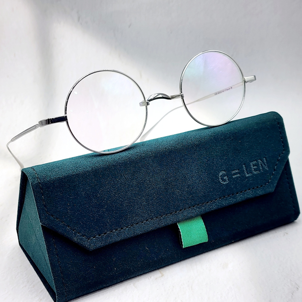 글라스렌 가벼운 새들노즈 코받침없는 동그란 리얼 티타늄안경테 여자 남자 블루라이트안경 TGL46 48,900원