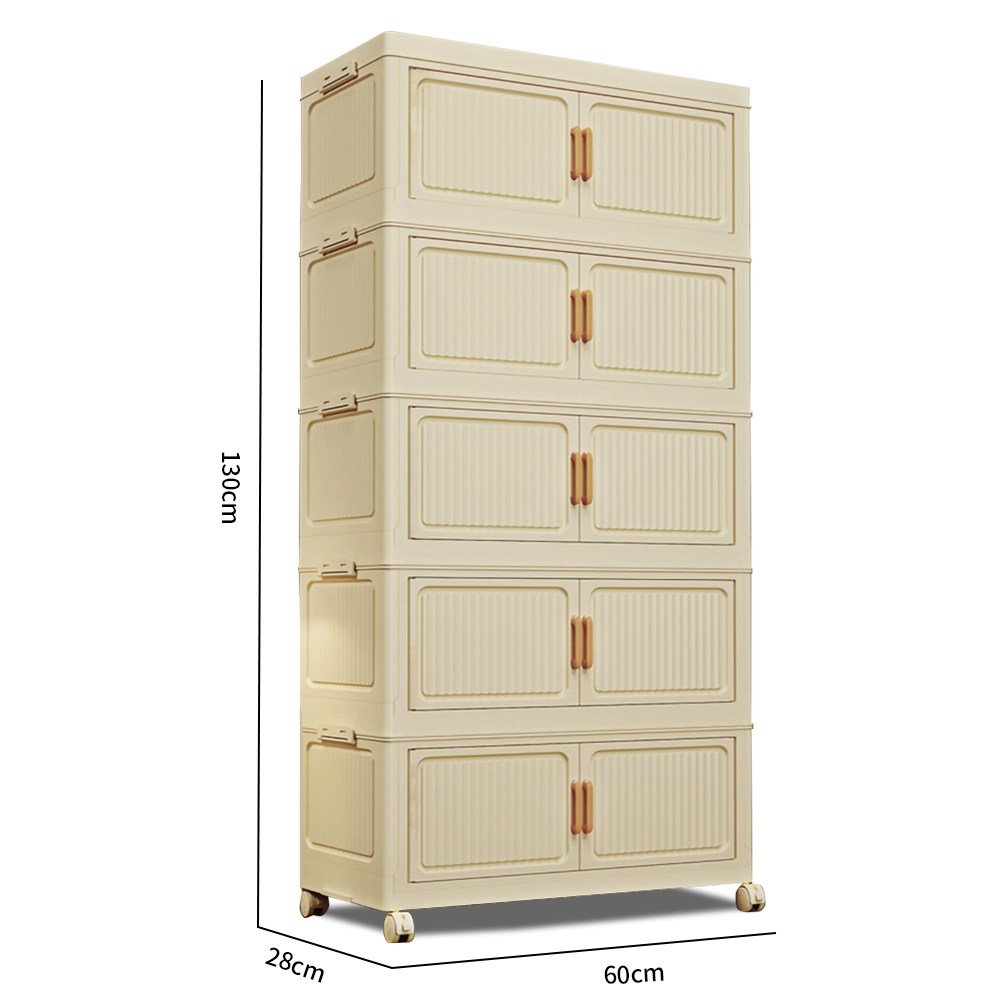 Ageye 대형 접이식 폴딩 리빙박스 수납함 이동식 접이식 수납장 가정용 다용도 옷 수납장 39,170원