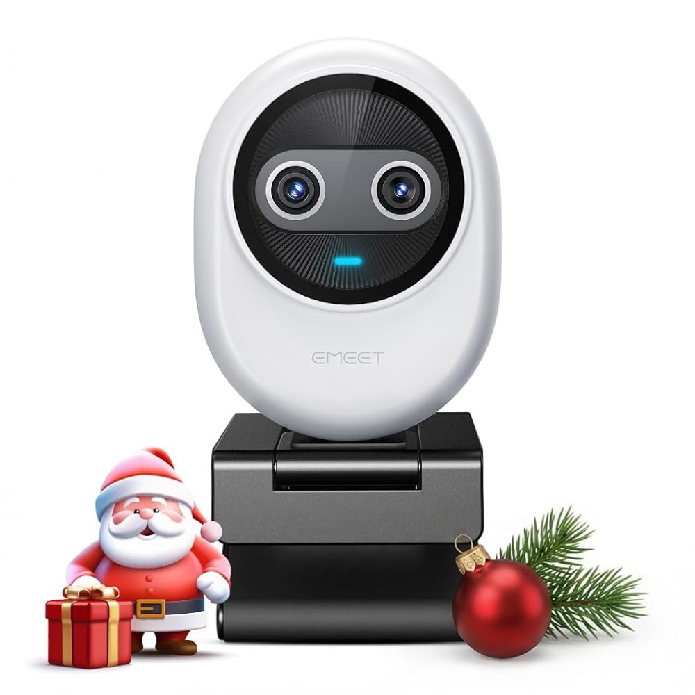 스트리밍용 EMEET PIKO 4K 웹캠 세계 최초의 듀얼 카메라 AI 기반 /AI 오토포커스 3 마이크 어레이 & 사운드 모드 클립이 있는 USB 스트리밍에 적합한 데스크 설정 134,100원