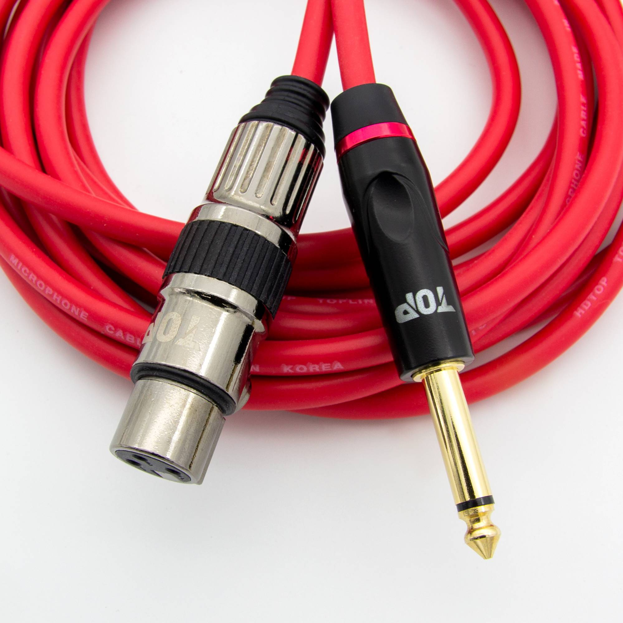 HDTOP 국산 5.5 모노 TO XLR 암 마이크 케이블 레드 5M HT-TP1808 30,000원