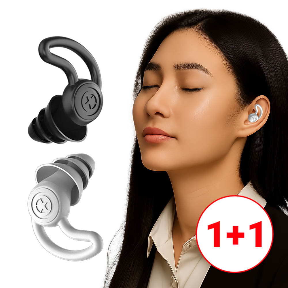 1+1 수면귀마개 소음방지 이어플러그 4중차단 작업현장 층간소음 실리콘 수능집중템, 2세트, 그레이+그레이 8,900원