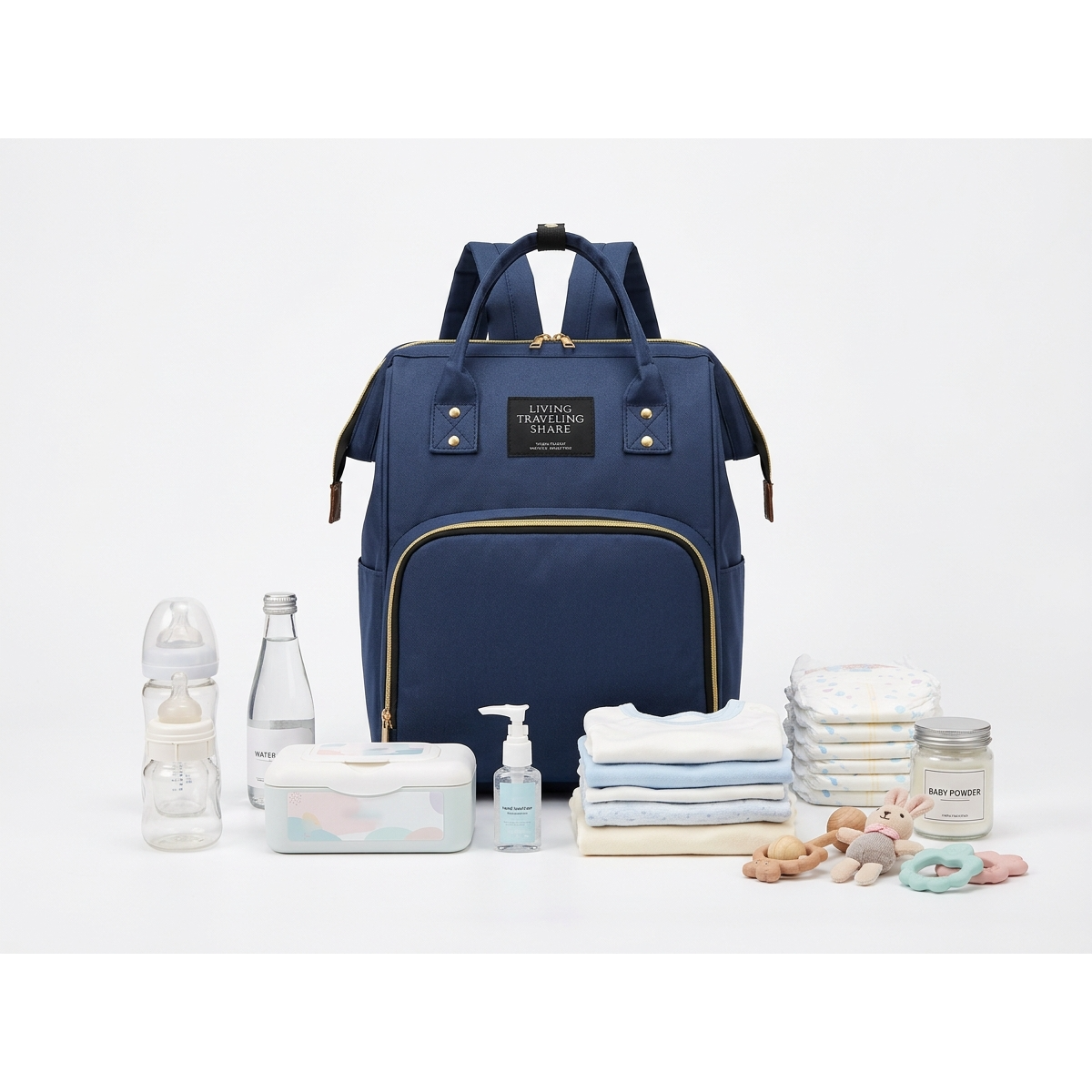 방긋마켓 올인원 맘멀티백, 네이비 24,000원