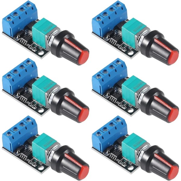 6PCS 5V 12V 10A 전압 조정기 PWM DC 모터 속도 컨트롤러 거버너 무단 LED 조광기 전원 8,200원