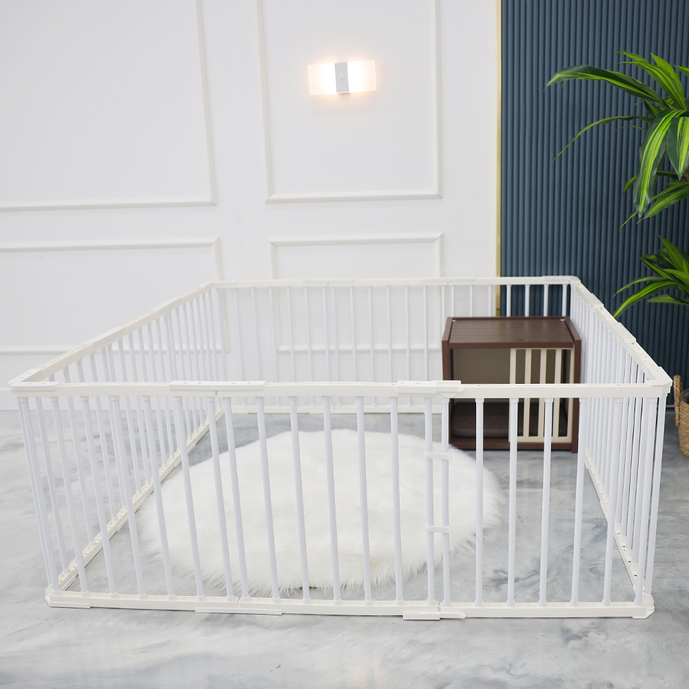 21세기트랜드 풀오픈도어 12칸 강아지 안전문 울타리, 화이트, 1세트 69,900원