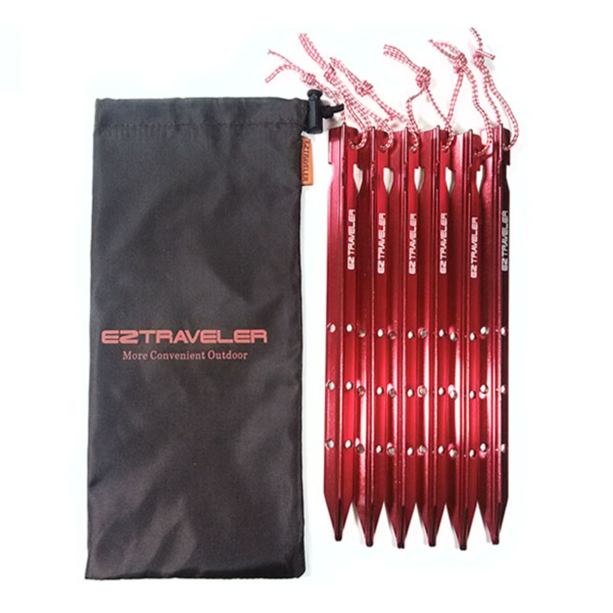 이지트래블러 알루미늄 그랜드Y펙 6개세트(25cm)가방포함 텐트팩 알루미늄펙, 1개 9,900원