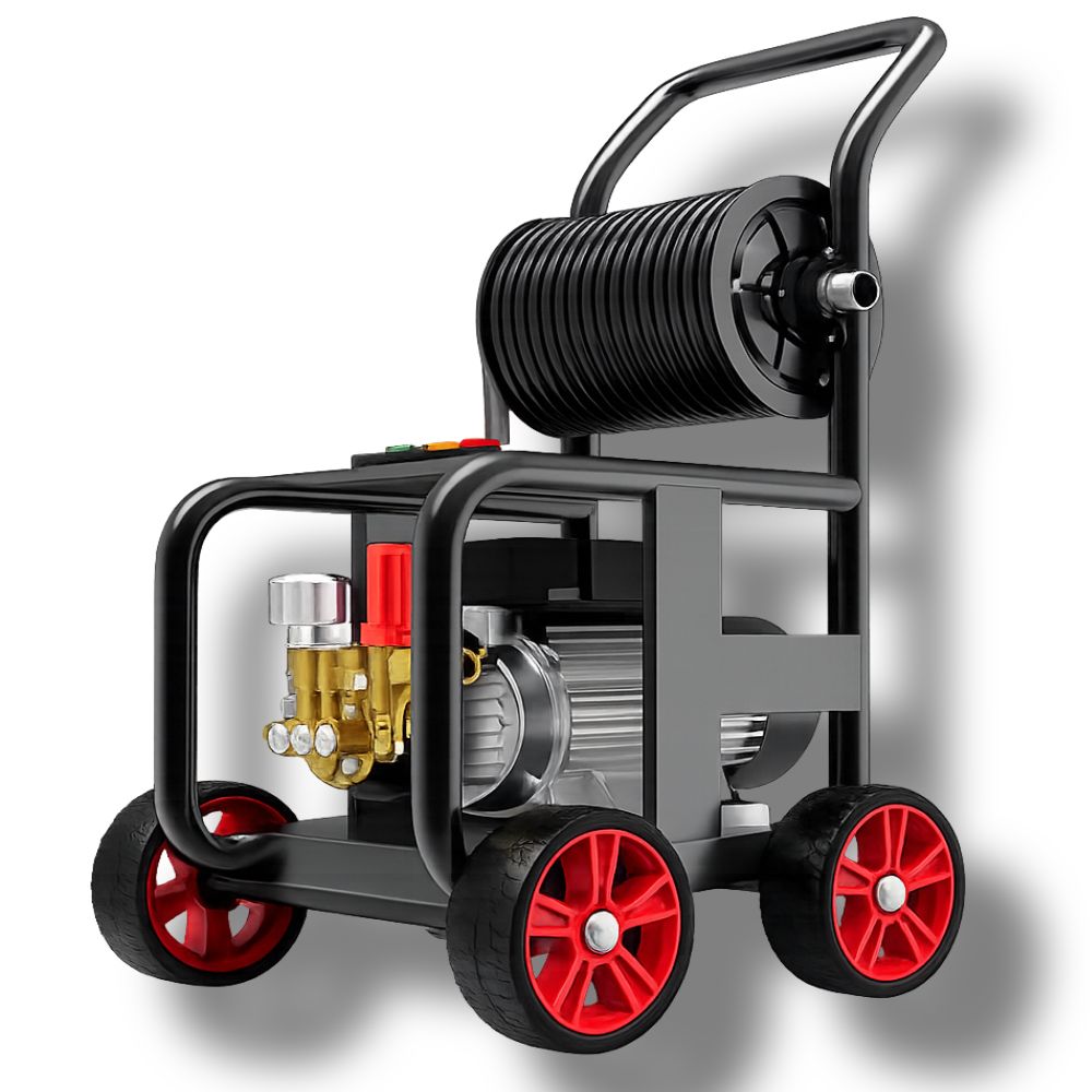 고압세척기 스마트제어 3.0kW 고출력 산업용 세척기 대형 화물차 세차기 볼트제트 배관세척기계, 블랙, VJ-P30 라이트 (3.0kW, 20m) 294,000원