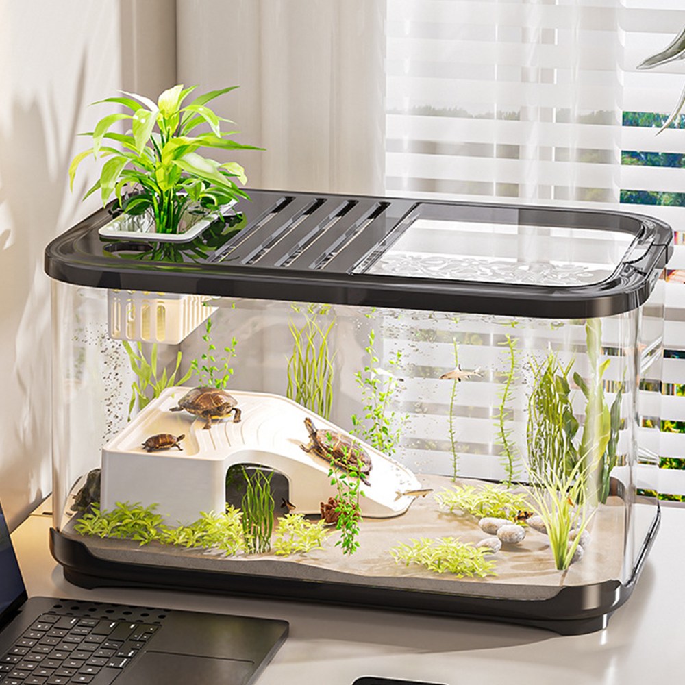 HK sell 소소연못 거북이 물고기 열대어 금붕어 구피 키우기 아크릴 수족관, 현재가 27,800원