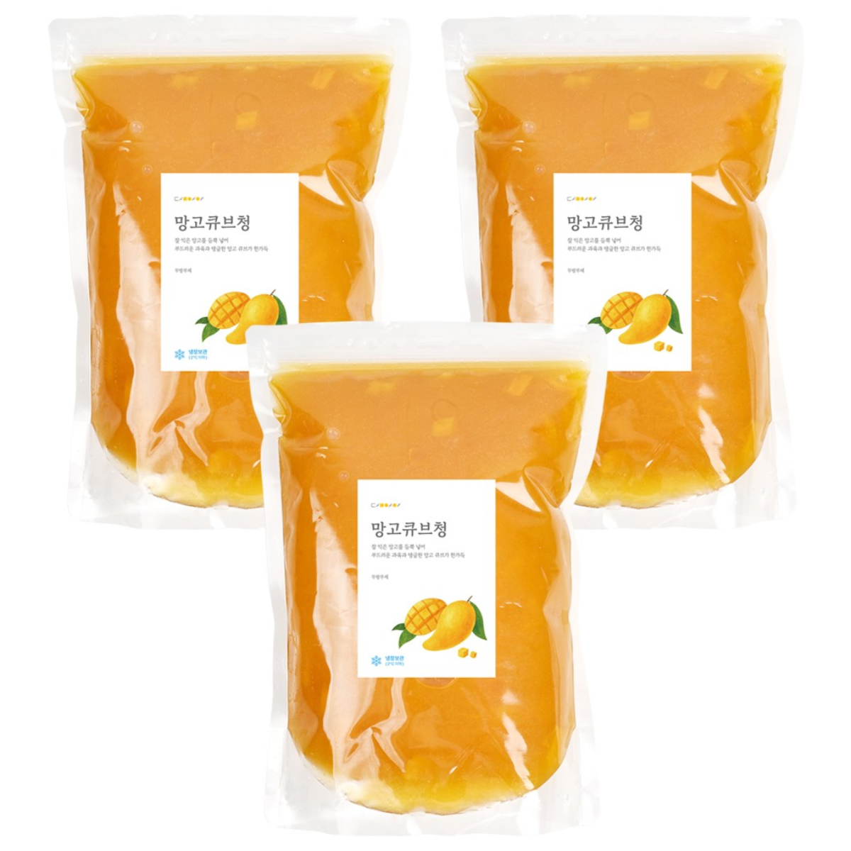 담아요 수제 망고큐브청, 3개, 1개입, 1kg 53,200원