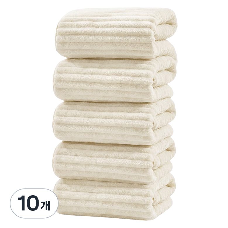 Ahomeone 수건 초극세사 타월 수건 부드러운,강력흡수,안빠지는 호텔 수건, 10개, 흰색 25,900원