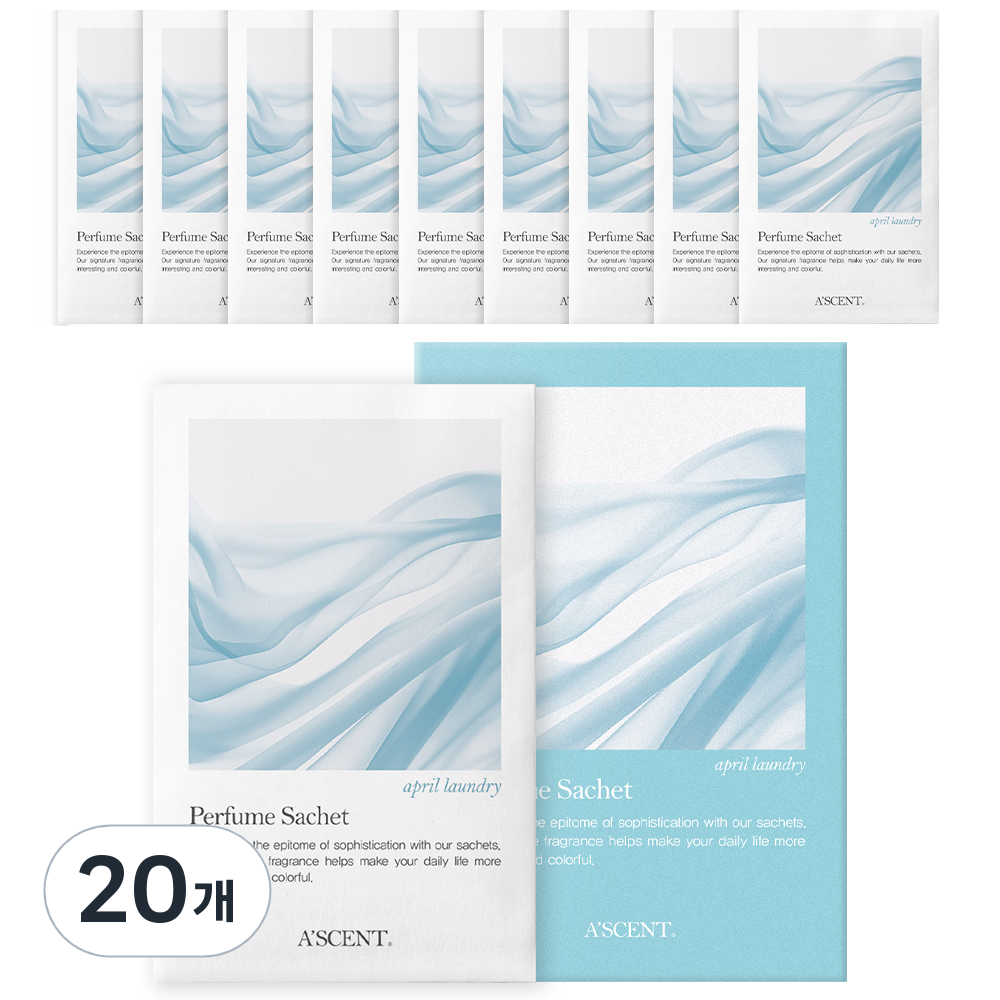 에이센트 퍼퓸 샤쉐 옷장방향제 S 본품, 2.3g, 20개, 에이프릴런더리 11,410원