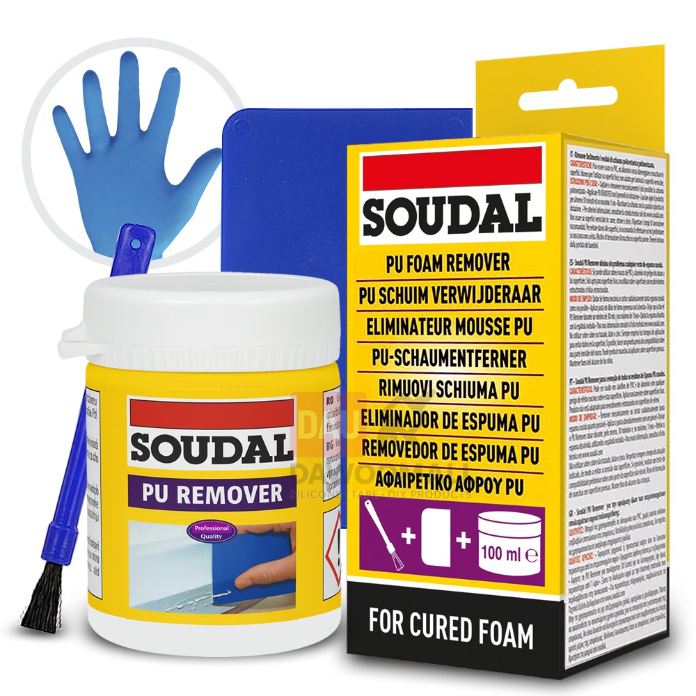 벨기에 수달 우레탄폼 자국 제거제 + 붓 + 헤라 + 니트릴장갑 / PU폼 잔여물 제거 리무버 27,000원