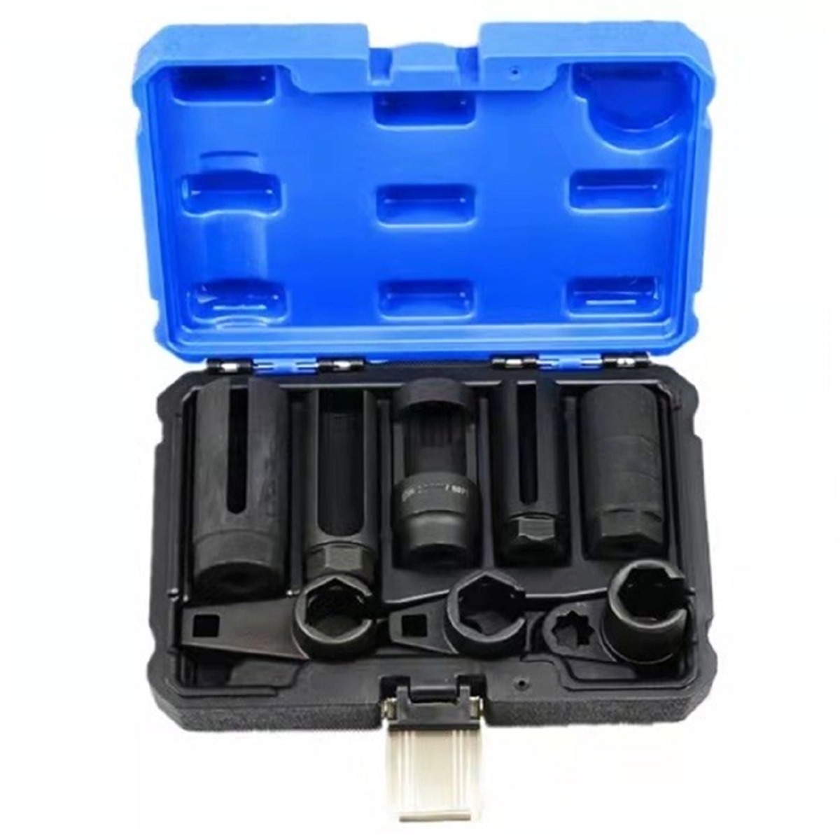 Kuntech 8종 세트 산소 센서 소켓 오프셋 렌치 분리 도구 소켓 세트 센서 소켓 오프셋 렌치 분리 도구 고효율 전문 자동차 정비 도구, 1개, KT5071-블루 블랙 63,820원