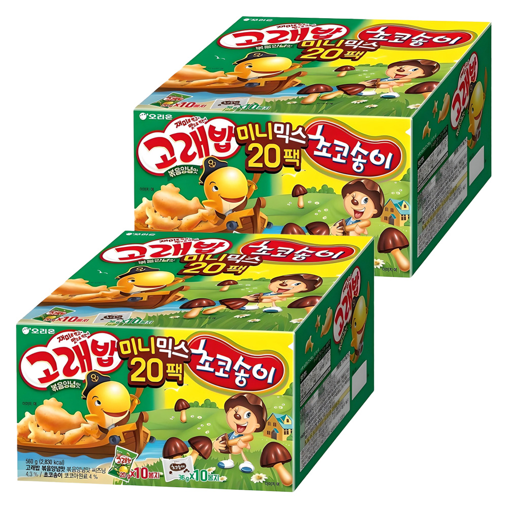 오리온 고래밥 초코송이 미니믹스 과자세트 18,800원