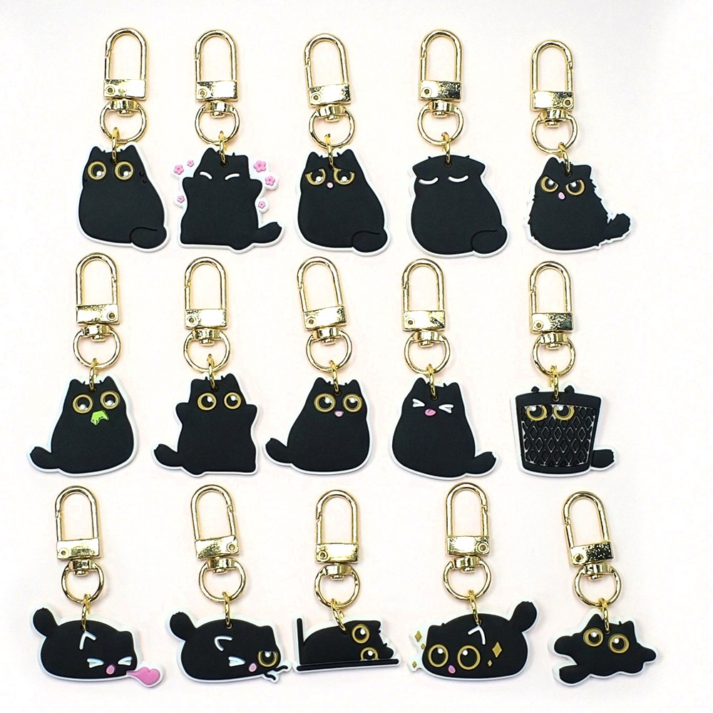시크릿 프리미엄 검은 고양이 키링 열쇠고리 15p, 15개, 트랜드 검은 고양이 19,900원