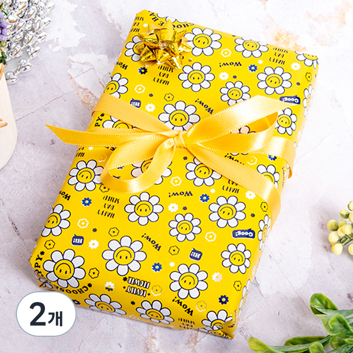 좋은기븐 스마일데이지 메탈롤 포장지 18,600원