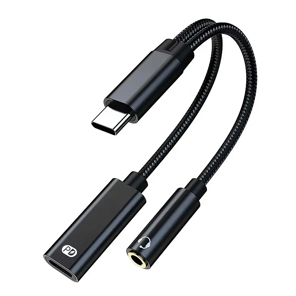 멀티 C타입 3.5mm 이어폰 PD충전 동시 지원 60W 지원 어댑터 젠더 케이블 무손실 고음질 전송 아이폰15 지원 변환젠더 스마트폰, 1개 12,500원