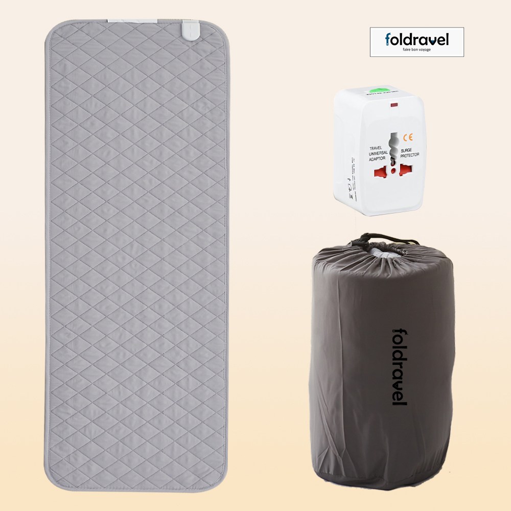 폴드래블 여행용 전기장판 프리볼트 컴팩트 캠핑 탄소 휴대용 전기매트 110V 겸용 1인용 미니 싱글, 50X180cm 미니 49,900원
