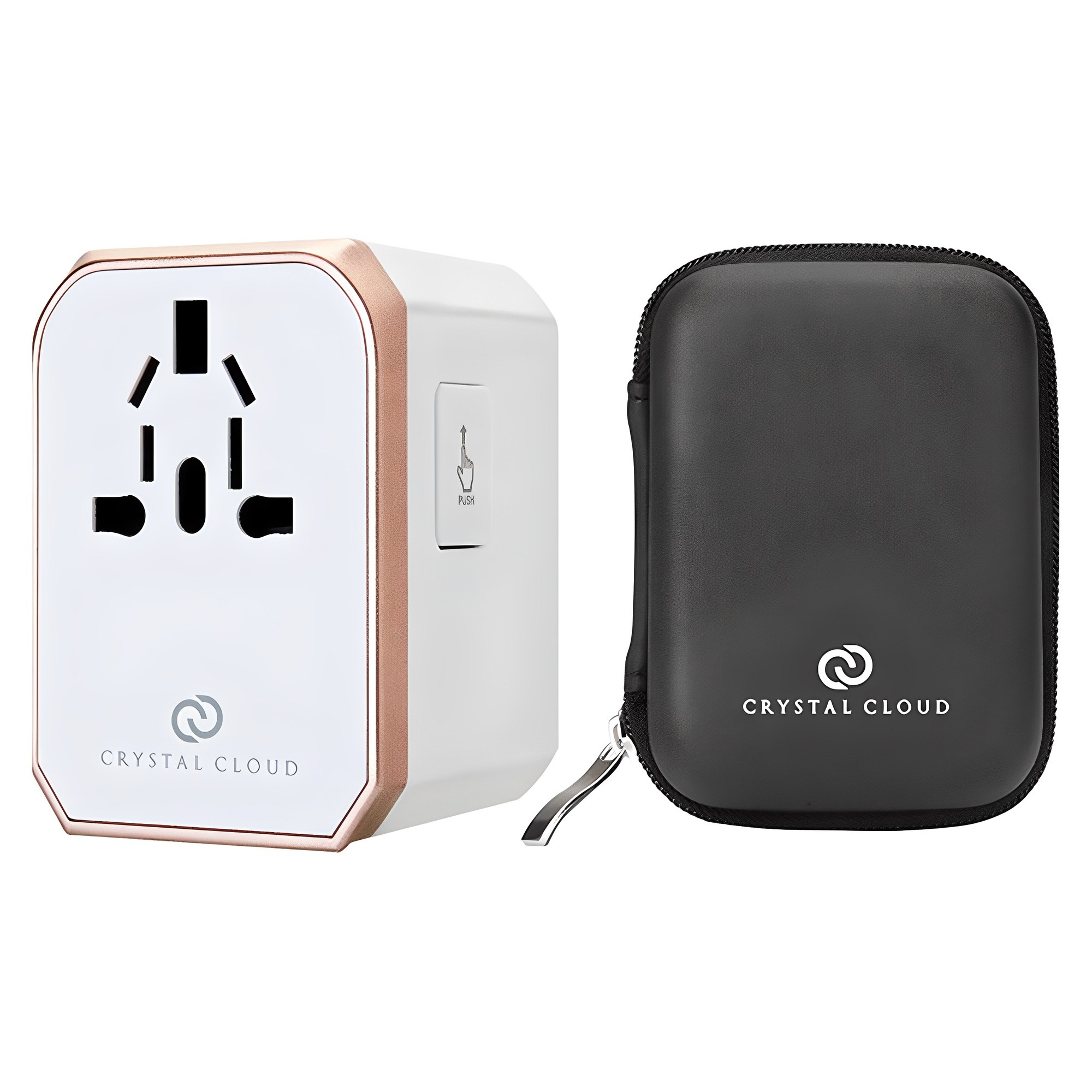 크리스탈클라우드 5포트 전세계 여행용 해외 멀티 플러그 CC-305PLUS 로즈골드, 1개 29,800원