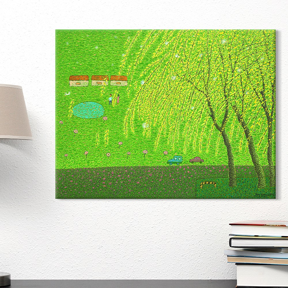 [인메이블] 장용길 작가 봄 풍경화 아트에디션 35종 그림 거실 인테리어 꽃 나무 자연 캔버스액자 93,900원