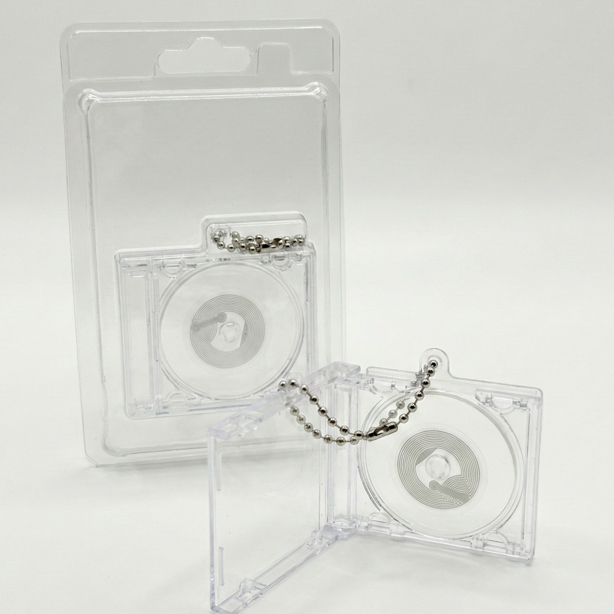 [꼼지락] NFC 미니 CD 제작 DIY 키트 아이돌 굿즈 만들기 투명 케이스 세트, 4개, 혼합 11,900원