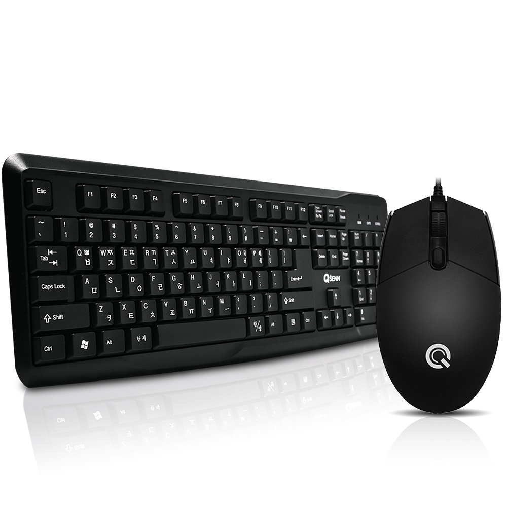 큐센 USB 키보드 마우스 세트 9,730원