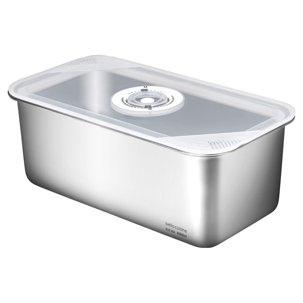 벨라쿠진 대용량 스텐 304 직사각 밀폐용기 6L, 1개, 단품 29,840원