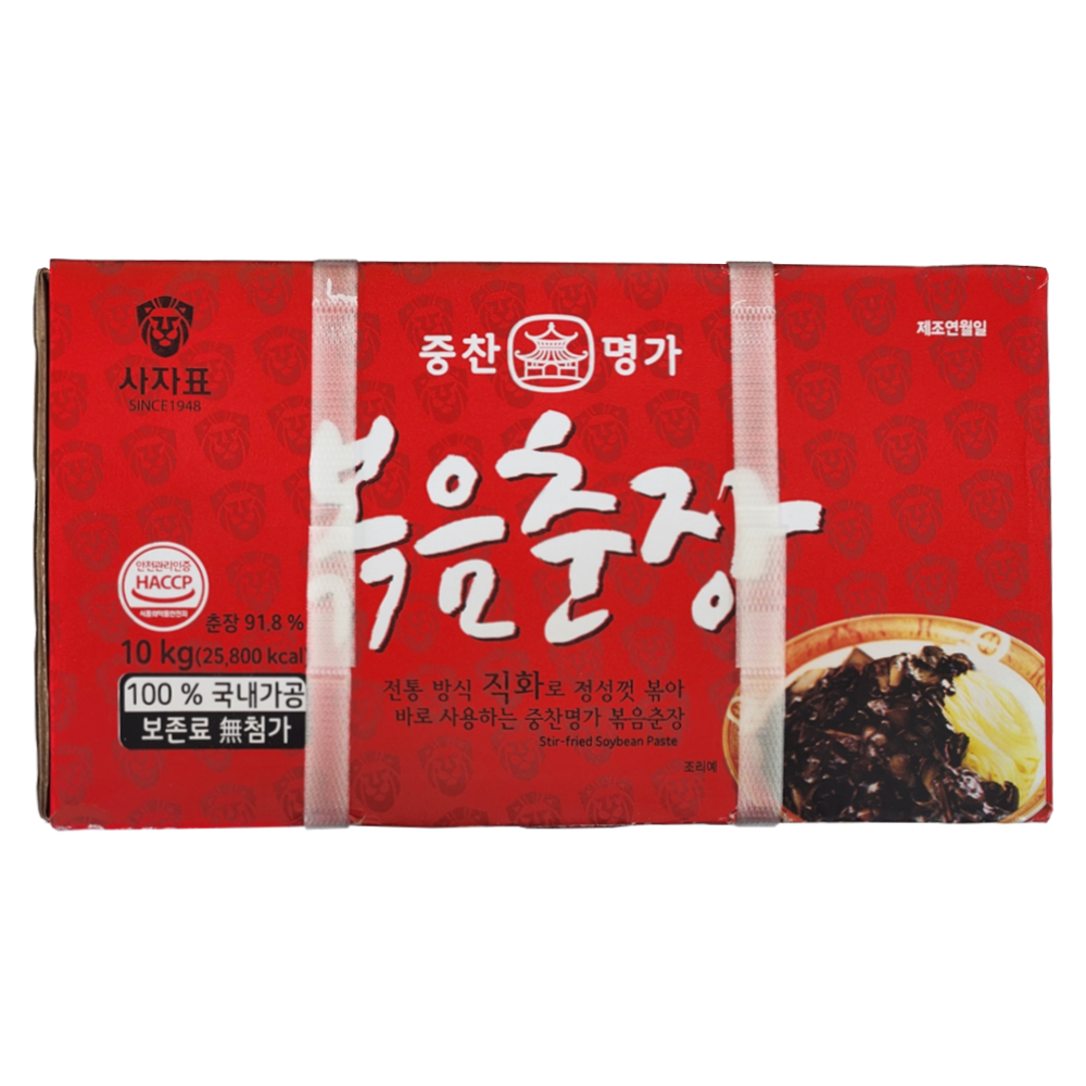 중찬명가영화식품 사자표 볶음 춘장 10kg 직화 짜장 중식 중화 집 대용량 업소용 74,100원