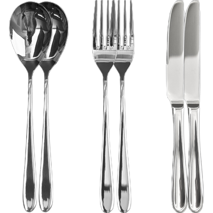 윌리브 국산 304스텐 로이스 커트러리, 실버, 디너 스푼 2p + 디너 포크 2p + 디너 나이프 2p, 현재가 21,280원