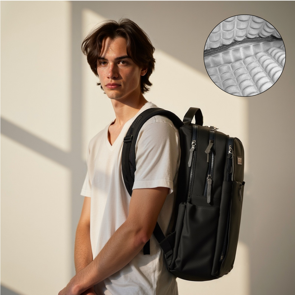 시티슬릭 3D 전방향 쉴드 노트북 백팩 충격보호 노트북 가방, 블랙 49,700원