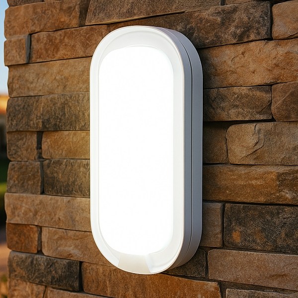 메가맨 비츠온 직부겸용 방수 타원 벽조명 화이트 벽등 15W 9,000원