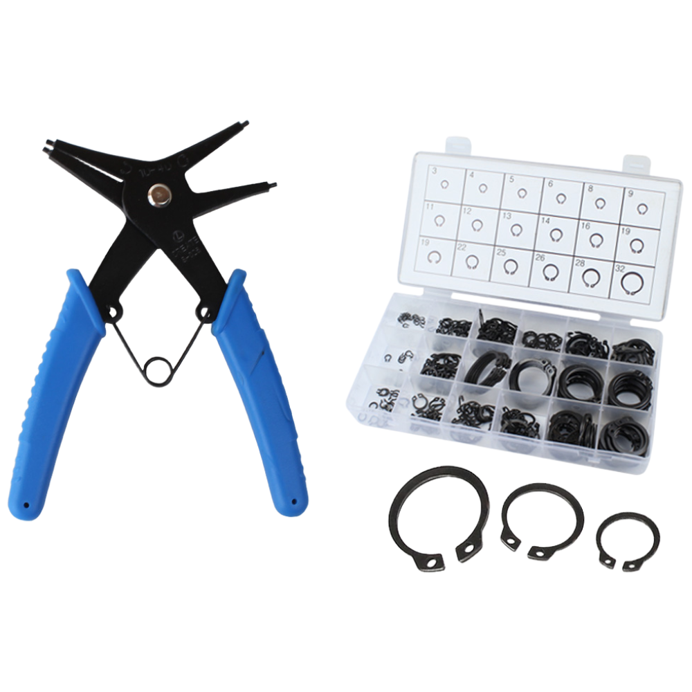 세인티에프 스냅링 C형 + 스냅링 플라이어 양용 세트 300pcs 고정링 C링 축용 멈춤링, 1세트 8,400원