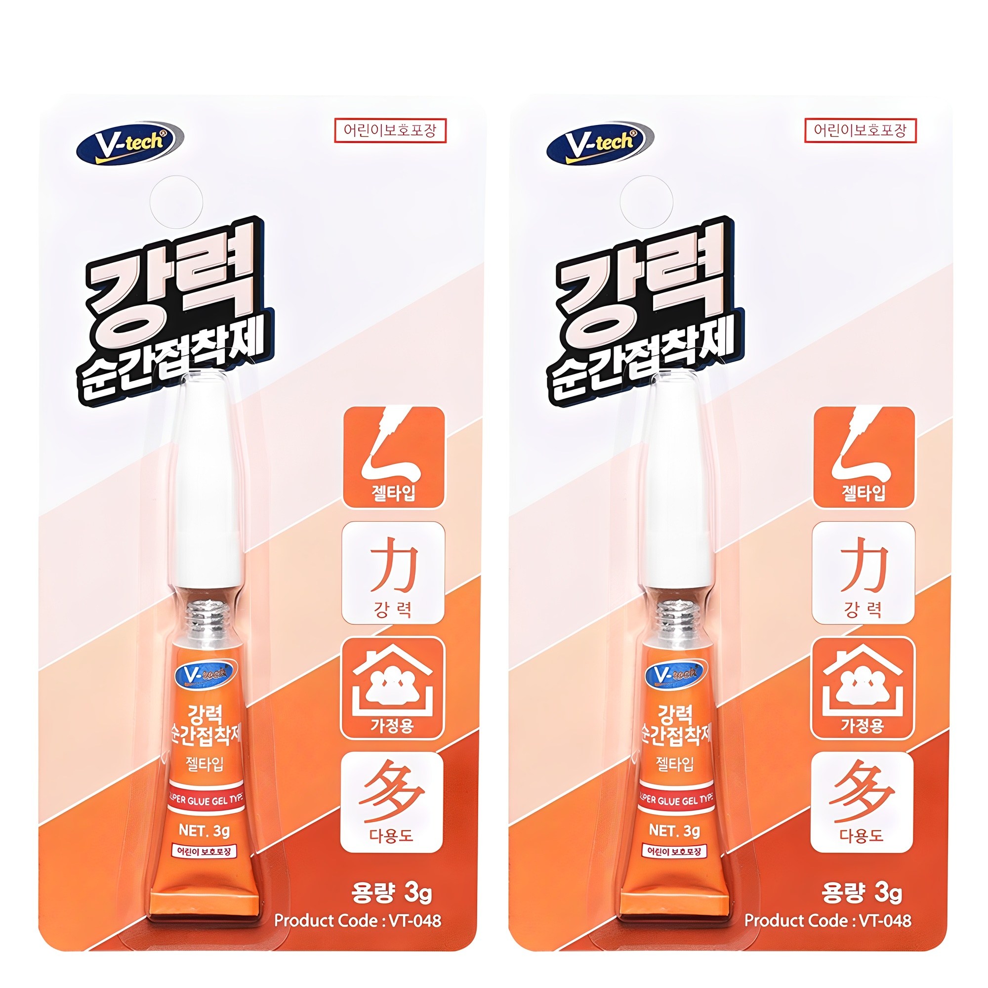 Vtech 젤타입 강력 순간 접착제, 2개 3,470원
