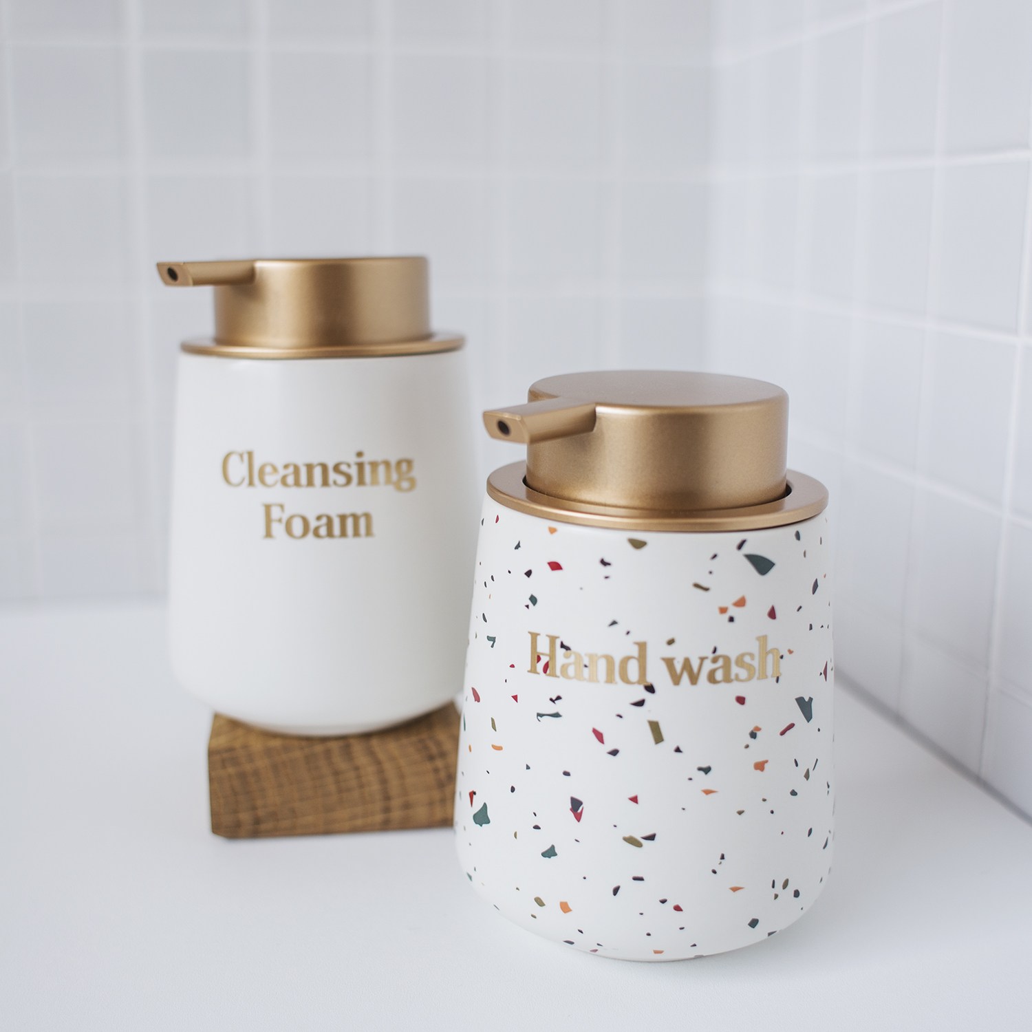 홈스토킹 도자기 거품용기 핸드워시 세라믹 욕실 디스펜서 13,400원