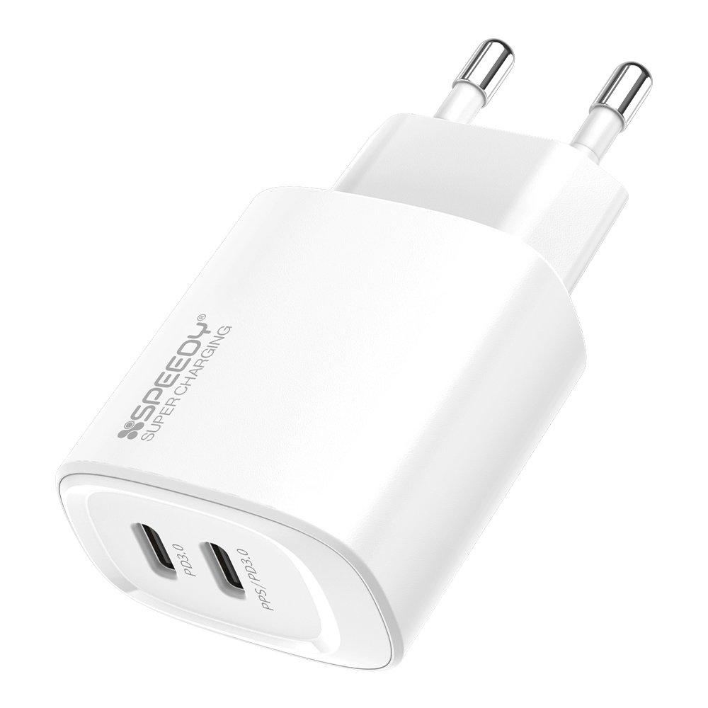 스피디 Gan 20W PD PPS 초고속 2포트 멀티 C타입 충전기, 화이트, 1개 7,900원